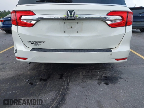 2019 Honda Odyssey EX-L with VIN 5FNRL6H70KB083596, listed as a IAAI auction lot 42072667 with 153,087 mi miles and . Bid and sale history available at DreamBid. Image 19.