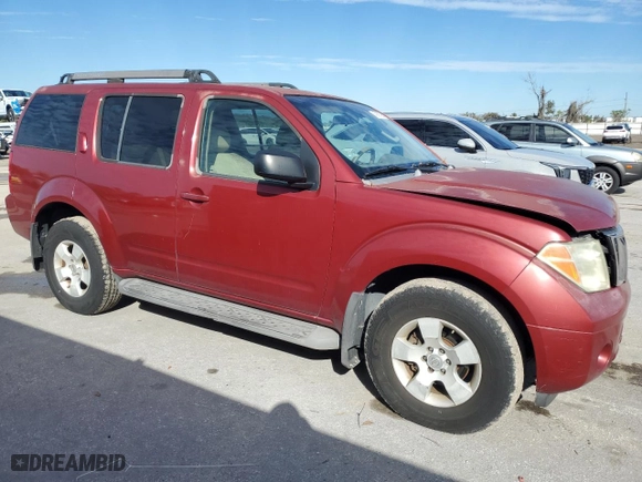 2005 Nissan Pathfinder LE with VIN 5N1AR18U85C724592, listed as a Copart auction lot 42197395 with 144,783 mi miles and Salvage Title. Bid and sale history available at carsss.com. Image 4.