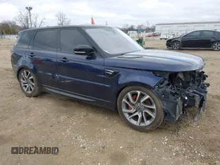 2019 Land Rover Range Rover Sport HSE with VIN SALWR2RVXKA824104, listed as a IAAI auction lot 41824189 with 97,826 mi miles. Bid and sale history available at carsss.com. Image 1.
