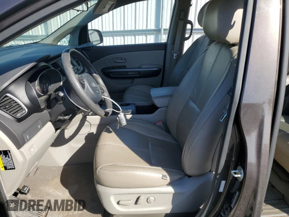 2015 Kia Sedona LX with VIN KNDMB5C10F6043501, listed as a Copart auction lot 52859205 with 197,040 mi miles and Salvage Title. Bid and sale history available at DreamBid. Image 7.