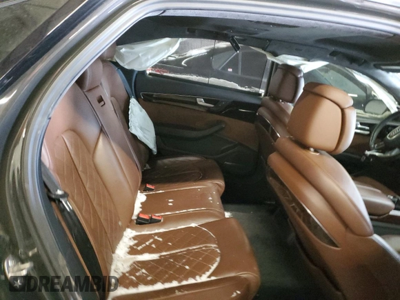 2015 Audi A8 L 4.0T with VIN WAU32AFD4FN007436, listed as a Copart auction lot 89020695 with 0 mi miles and Salvage Title. Bid and sale history available at carsss.com. Image 11.