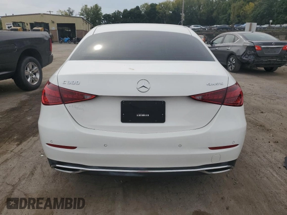 2023 Mercedes-Benz C 300 with VIN W1KAF4HBXPR118553, listed as a Copart auction lot 70564844 with 16,820 mi miles and Salvage Title. Bid and sale history available at DreamBid. Image 6.