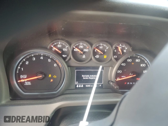 2024 Chevrolet Silverado 1500 Custom Trail Boss with VIN 3GCUDCED0RG145065, listed as a Copart auction lot 49110485 with 18,265 mi miles and Salvage Title. Bid and sale history available at carsss.com. Image 9.
