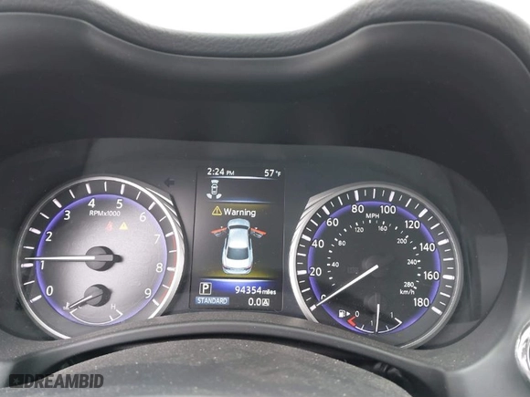 2017 Infiniti Q50 3.0t Premium with VIN JN1EV7AP1HM743432, listed as a IAAI auction lot 41777874 with 94,354 mi miles. Bid and sale history available at carsss.com. Image 7.