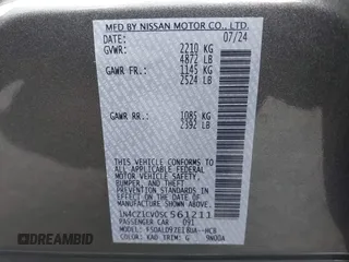 2025 Nissan LEAF SV Plus with VIN 1N4CZ1CV0SC561211, listed as a IAAI auction lot 41008053 with 1,042 mi miles and . Bid and sale history available at carsss.com. Image 9.