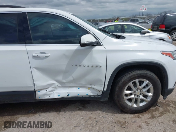 2021 Chevrolet Traverse LT Cloth with VIN 1GNERGKW2MJ181213, listed as a IAAI auction lot 41899383 with 49,642 mi miles and . Bid and sale history available at DreamBid. Image 6.