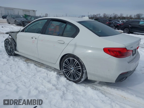 2019 BMW 5 Series 530i xDrive with VIN WBAJA7C50KWC77684, listed as a IAAI auction lot 41629289 with 31,194 mi miles. Bid and sale history available at carsss.com. Image 3.