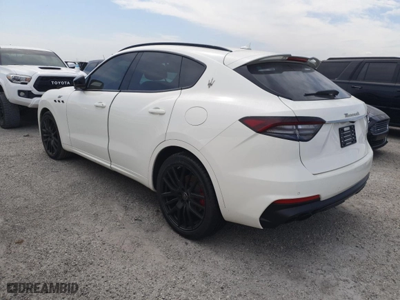 2022 Maserati Levante GT with VIN ZN661XUA2NX396142, listed as a Copart auction lot 74975334 with 0 mi miles and Salvage Title. Bid and sale history available at carsss.com. Image 2.