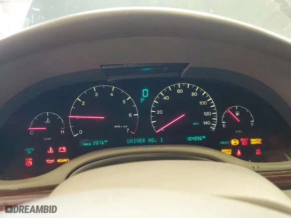 1999 Cadillac Seville Luxury SLS with VIN 1G6KS54Y5XU920020, listed as a Copart auction lot 53956115 with 104,096 mi miles and Clean Title. Bid and sale history available at carsss.com. Image 9.