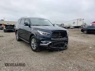 2020 Infiniti QX80 LUXE with VIN JN8AZ2NE2L9253853, listed as a Copart auction lot 70101594 with 76,337 mi miles and Salvage Title. Bid and sale history available at carsss.com. Image 11.