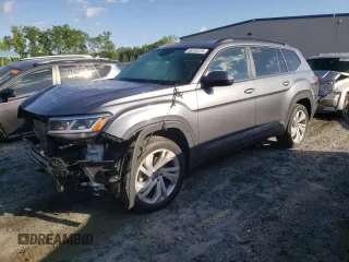 2021 Volkswagen Atlas SE with VIN 1V2JP2CA2MC559861, listed as a Copart auction lot 55724125 with 44,041 mi miles and Salvage title. Bid and sale history available at DreamBid. Image 1.