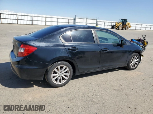 2012 Honda Civic EX with VIN 2HGFB2F84CH605329, listed as a Copart auction lot 52017085 with 102,362 mi miles and Salvage Title. Bid and sale history available at DreamBid. Image 3.