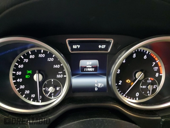 2016 Mercedes-Benz GL with VIN 4JGDF6EE1GA658871, listed as a Copart auction lot 75870944 with 119,801 mi miles and Clean Title. Bid and sale history available at carsss.com. Image 9.