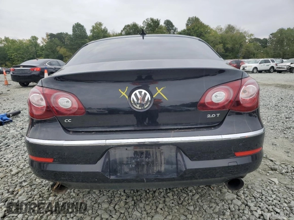 2012 Volkswagen CC Sport PZEV with VIN WVWNP7ANXCE510898, listed as a Copart auction lot 73659734 with 0 mi miles and Salvage Title. Bid and sale history available at carsss.com. Image 6.