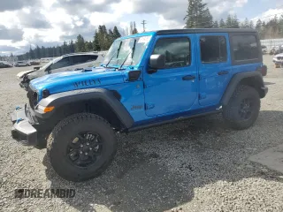 2024 Jeep Wrangler Willys z VIN 1C4RJXN66RW186048, wystawiony jako Copart lot #51164385 z przebiegiem 6 652 mil mil oraz Szkoda całkowita • Salvage title. Historia ofert i sprzedaży dostępna na DreamBid. Obrazek 1.