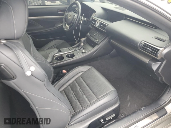 2015 Lexus RC 350 F Sport with VIN JTHHE5BC3F5009665, listed as a Copart auction lot 63131955 with 117,132 mi miles and Salvage title. Bid and sale history available at DreamBid. Image 8.