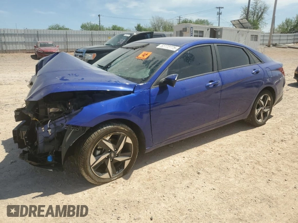 2023 Hyundai Elantra SEL with VIN KMHLS4AG6PU626354, listed as a Copart auction lot 52772775 with 48,737 mi miles and Salvage title. Bid and sale history available at DreamBid. Image 1.