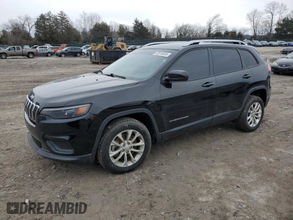 2020 Jeep Cherokee Latitude with VIN 1C4PJLCB7LD581651, listed as a Copart auction lot 42816555 with 100,845 mi miles and Salvage Title. Bid and sale history available at DreamBid. Image 1.