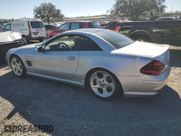 2005 Mercedes-Benz SL 55 AMG with VIN WDBSK74F15F089669, listed as a Copart auction lot 42180675 with Not provided miles and Salvage title. Bid and sale history available at DreamBid. Image 2.