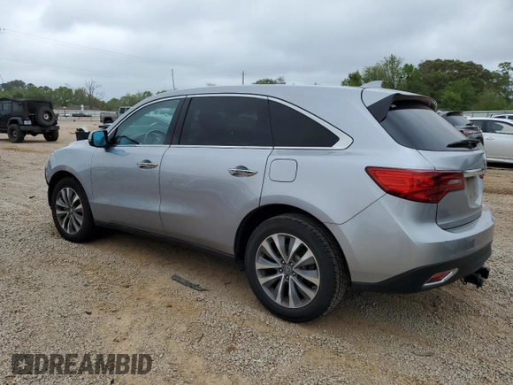 2016 Acura MDX w/Tech with VIN 5FRYD3H45GB015796, listed as a Copart auction lot 51220955 with 72,555 mi miles and Salvage Title. Bid and sale history available at carsss.com. Image 2.