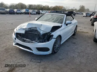 2017 Mercedes-Benz C 300 with VIN WDDWK4JB2HF541089, listed as a Copart auction lot 77261584 with 84,436 mi miles and Salvage Title. Bid and sale history available at DreamBid. Image 1.