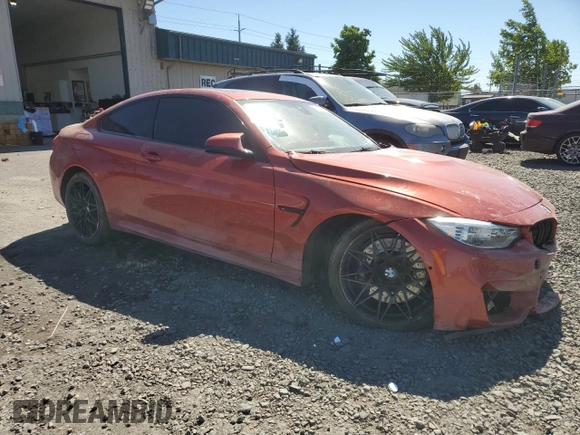 2017 BMW M4 with VIN WBS3R9C5XHK709123, listed as a Copart auction lot 61300524 with 78,129 mi miles and Salvage Title. Bid and sale history available at carsss.com. Image 4.