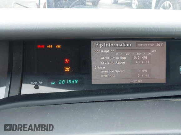 2004 Toyota Avalon XL with VIN 4T1BF28B64U386765, listed as a IAAI auction lot 41298352 with 201,539 mi miles and . Bid and sale history available at DreamBid. Image 7.