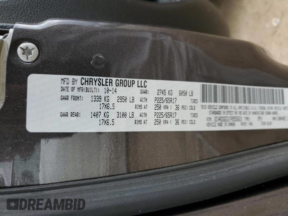2015 Dodge Grand Caravan R/T with VIN 2C4RDGEG1FR555631, listed as a Copart auction lot 51119015 with 145,844 mi miles and Salvage Title. Bid and sale history available at DreamBid. Image 14.