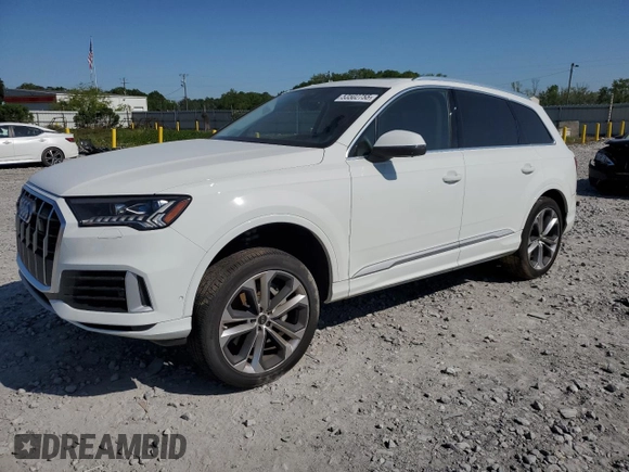 2023 Audi Q7 Prestige with VIN WA1VXBF7XPD011277, listed as a Copart auction lot 55964855 with 18,701 mi miles and Salvage title. Bid and sale history available at DreamBid. Image 1.
