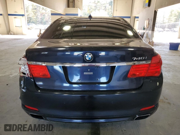 2011 BMW 7 Series 740i with VIN WBAKA4C53BC392488, listed as a Copart auction lot 77876674 with 0 mi miles and Salvage Title. Bid and sale history available at carsss.com. Image 6.