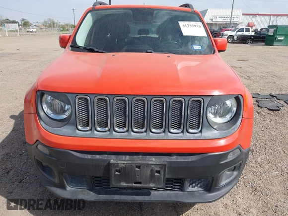 2016 Jeep Renegade Latitude with VIN ZACCJABT8GPC46743, listed as a IAAI auction lot 41752976 with 110,406 mi miles and . Bid and sale history available at DreamBid. Image 13.