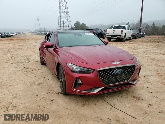 2019 Genesis G70 3.3T Advanced with VIN KMTG34LEXKU021830, listed as a Copart auction lot 85062154 with 81,475 mi miles and Salvage Title. Bid and sale history available at carsss.com. Image 11.