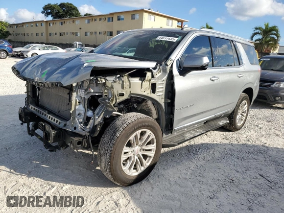 2024 GMC Yukon SLT with VIN 1GKS1BKD8RR342651, listed as a Copart auction lot 44517435 with 18,507 mi miles and Salvage Title. Bid and sale history available at carsss.com. Image 1.