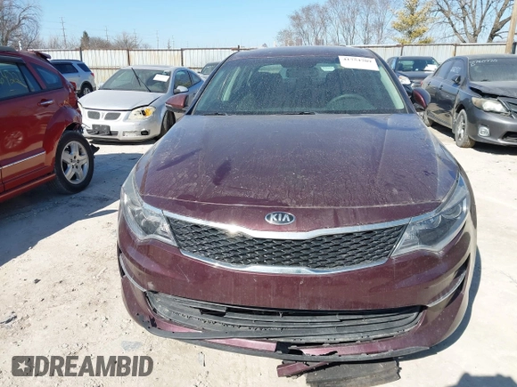 2018 Kia Optima LX with VIN 5XXGT4L32JG228231, listed as a IAAI auction lot 41754709 with 96,593 mi miles. Bid and sale history available at carsss.com. Image 12.