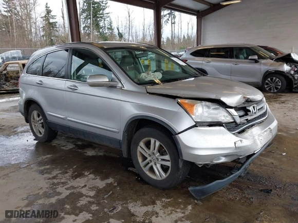 2010 Honda CR-V EX-L with VIN JHLRE4H77AC013459, listed as a IAAI auction lot 41589640 with 102,985 mi miles. Bid and sale history available at carsss.com. Image 1.