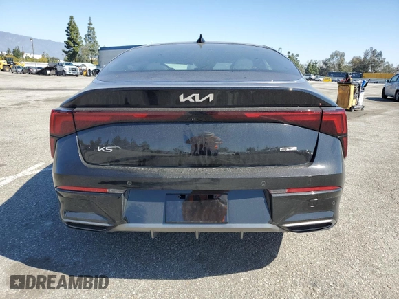 2025 Kia K5 GT-Line with VIN KNAG64J75S5322085, listed as a Copart auction lot 46339135 with 9,951 mi miles and Salvage Title. Bid and sale history available at carsss.com. Image 6.