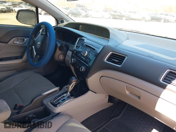 2013 Honda Civic Cpe LX with VIN 2HGFG3B5XDH529877, listed as a IAAI auction lot 41857263 with 1 mi miles. Bid and sale history available at carsss.com. Image 5.