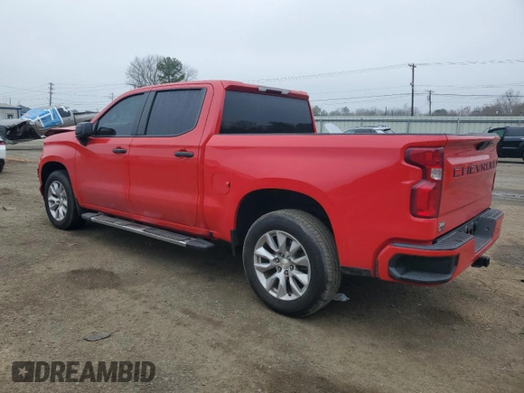 2022 Chevrolet Silverado 1500 Custom with VIN 3GCPWBEK3NG174845, listed as a Copart auction lot 43876995 with 40,868 mi miles and Salvage Title. Bid and sale history available at DreamBid. Image 2.
