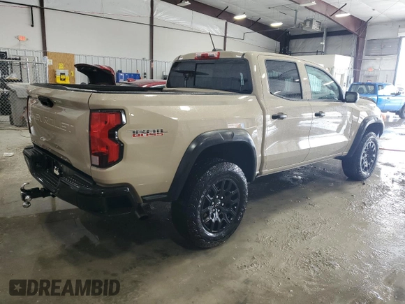2023 Chevrolet Colorado 4WD Trail Boss with VIN 1GCPTEEK6P1249890, listed as a Copart auction lot 45873595 with 46,702 mi miles and Salvage title. Bid and sale history available at DreamBid. Image 3.