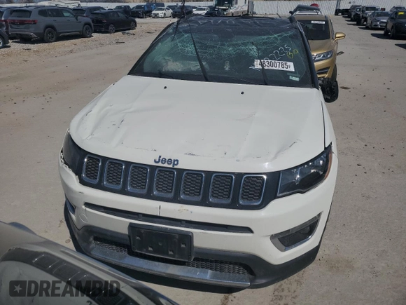 2018 Jeep Compass Limited with VIN 3C4NJDCB4JT245931, listed as a Copart auction lot 48300785 with 0 mi miles and Salvage Title. Bid and sale history available at carsss.com. Image 5.