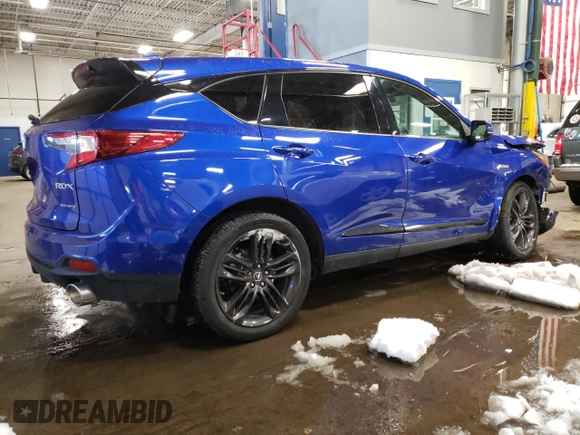 2020 Acura RDX w/A-Spec Pkg with VIN 5J8TC2H64LL023097, listed as a Copart auction lot 39167763 with 35,092 mi miles. Bid and sale history available at carsss.com. Image 3.