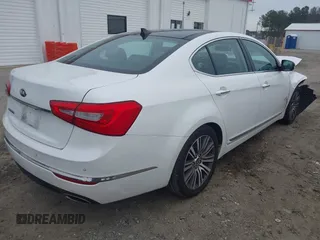 2016 Kia Cadenza Premium with VIN KNALN4D71G5213580, listed as a IAAI auction lot 41306716 with 124,664 mi miles. Bid and sale history available at carsss.com. Image 4.