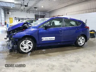 2024 Subaru Impreza with VIN JF1GUABC4R8353202, listed as a Copart auction lot 75989354 with 5,031 mi miles and Salvage Title. Bid and sale history available at carsss.com. Image 1.