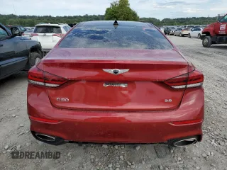 2020 Genesis G80 3.8L with VIN KMTFN4JE7LU335154, listed as a Copart auction lot 65765844 with 41,950 mi miles and Non Repairable. Bid and sale history available at carsss.com. Image 6.