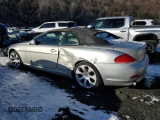 2005 BMW 6 Series 645Ci with VIN WBAEK73415B325739, listed as a Copart auction lot 86249364 with 85,651 mi miles and Salvage Title. Bid and sale history available at carsss.com. Image 2.