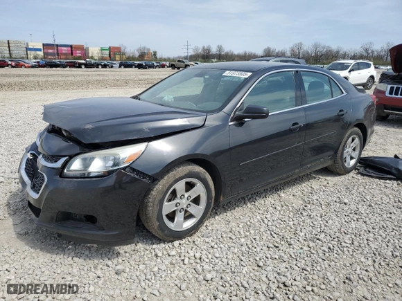 2015 Chevrolet Malibu LS with VIN 1G11B5SL7FF252250, listed as a Copart auction lot 51973505 with 148,800 mi miles and Salvage Title. Bid and sale history available at carsss.com. Image 1.