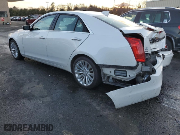 2018 Cadillac CTS Luxury AWD with VIN 1G6AX5SS3J0107401, listed as a Copart auction lot 43166845 with 44,845 mi miles and Salvage Title. Bid and sale history available at DreamBid. Image 2.