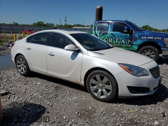 2017 Buick Regal Premium II with VIN 2G4GR5GX9H9127380, listed as a Copart auction lot 52351905 with 132,678 mi miles and Salvage Title. Bid and sale history available at carsss.com. Image 4.