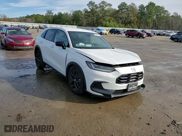 2024 Honda HR-V Sport with VIN 3CZRZ1H5XRM701443, listed as a Copart auction lot 86831614 with 17,491 mi miles and Salvage Title. Bid and sale history available at carsss.com. Image 12.