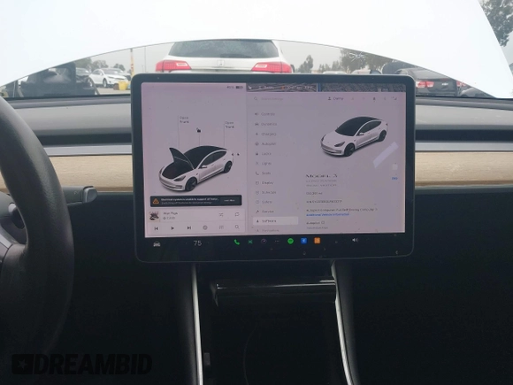 2020 Tesla Model 3 Long Range with VIN 5YJ3E1EB0LF803217, listed as a IAAI auction lot 41871940 with 130,391 mi miles. Bid and sale history available at carsss.com. Image 18.